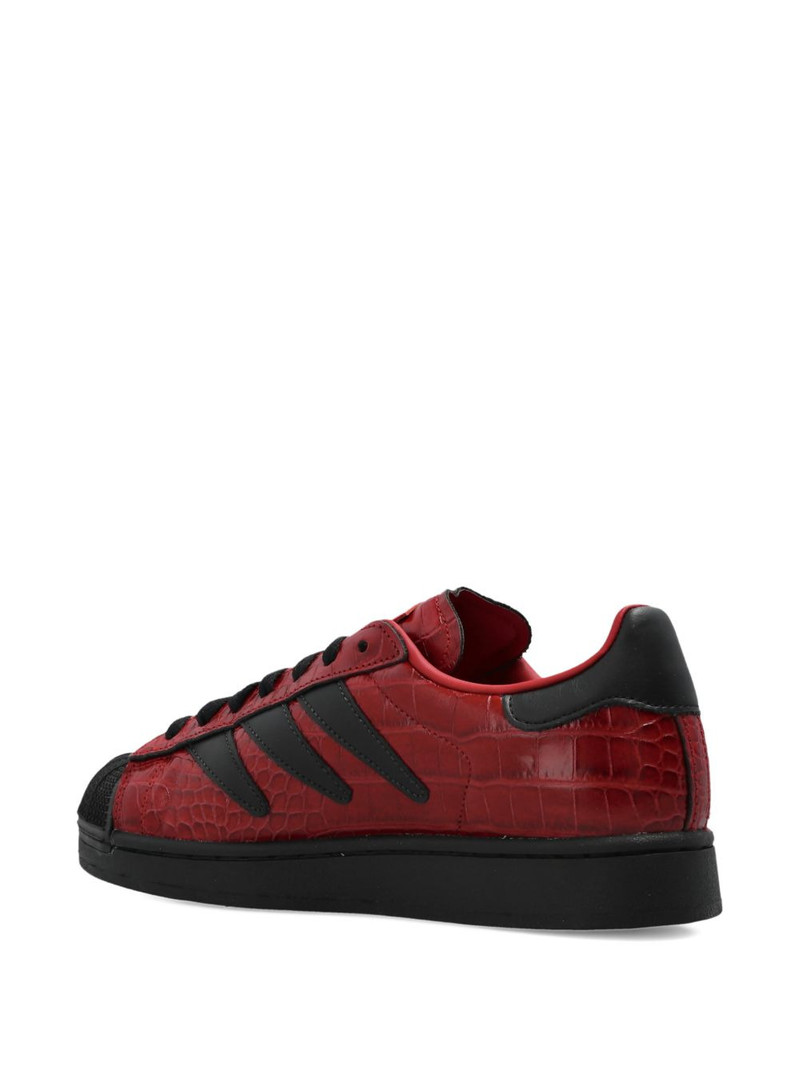 Superstar II W striped crocodile-effect sneakers 4