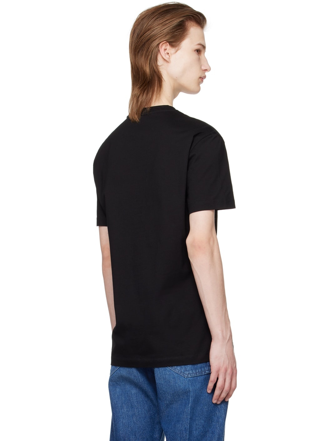 Black Embroidered T-Shirt - 3