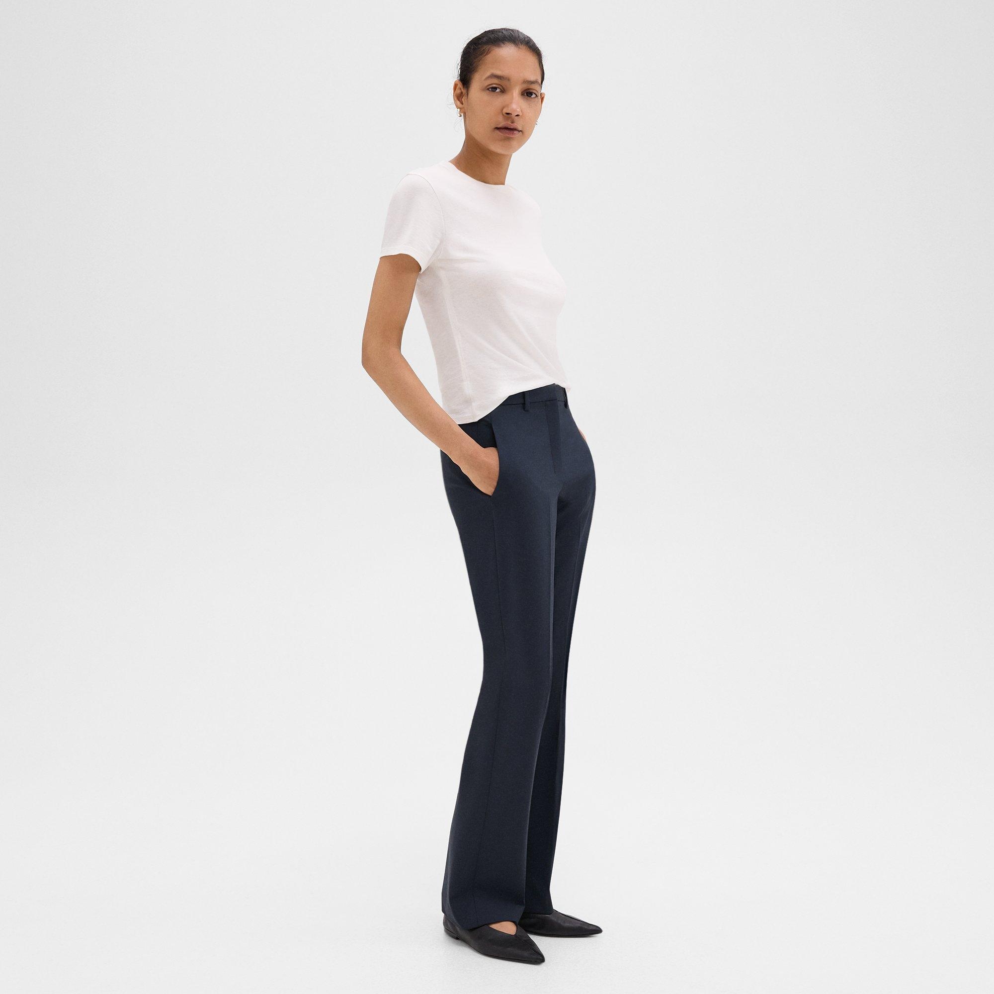 Flared Pant in Good Wool - 3