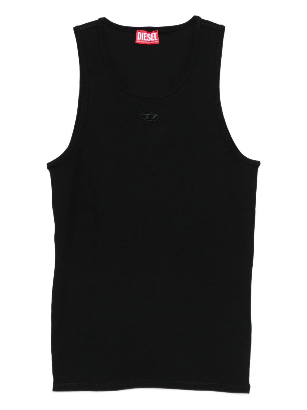 logo-embroidered tank top - 1