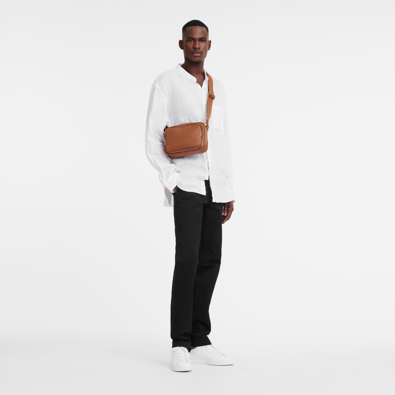 Longchamp Le Foulonné S Camera bag Caramel - Leather outlook