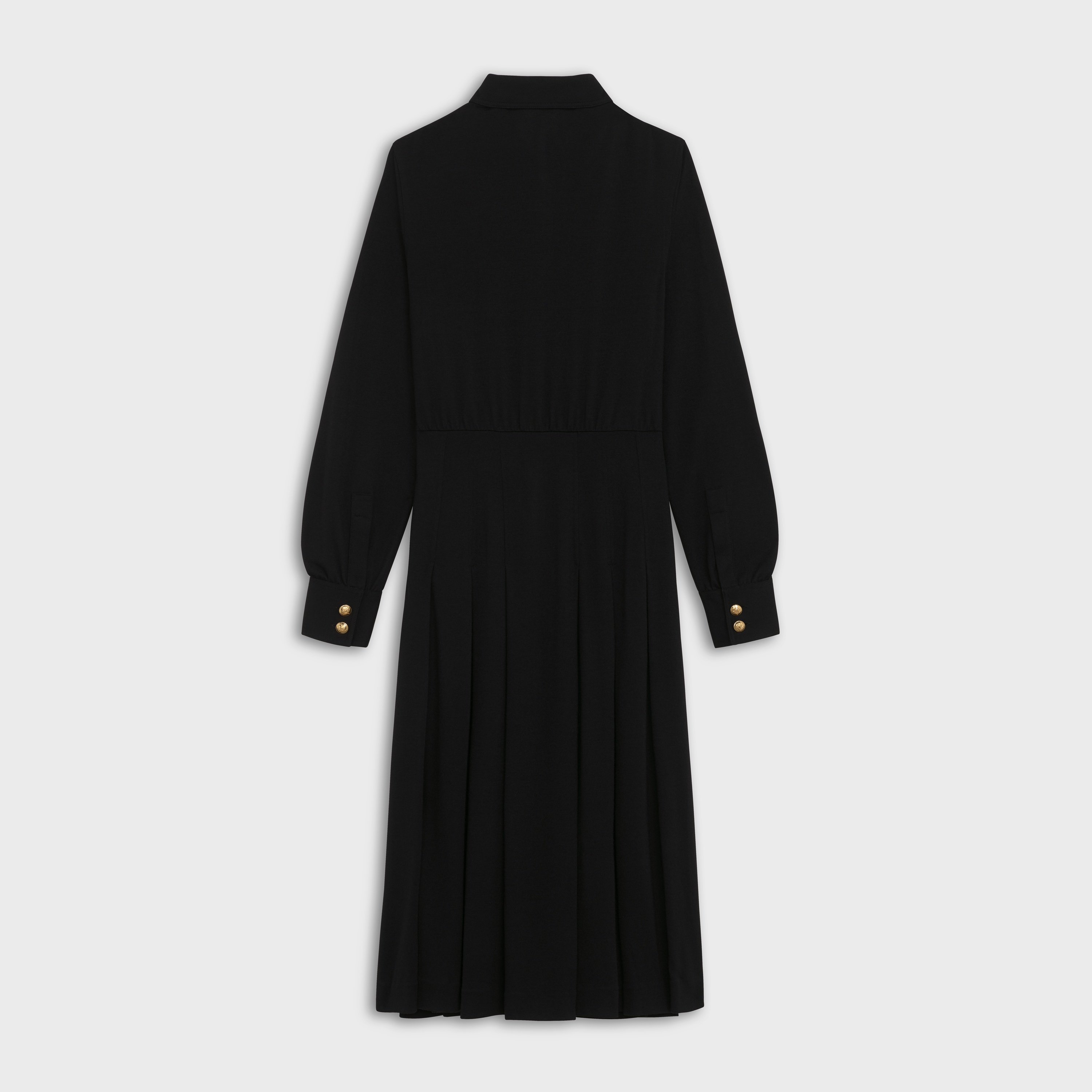 SHIRT DRESS IN WOOL JERSEY AND CASHMERE - 2