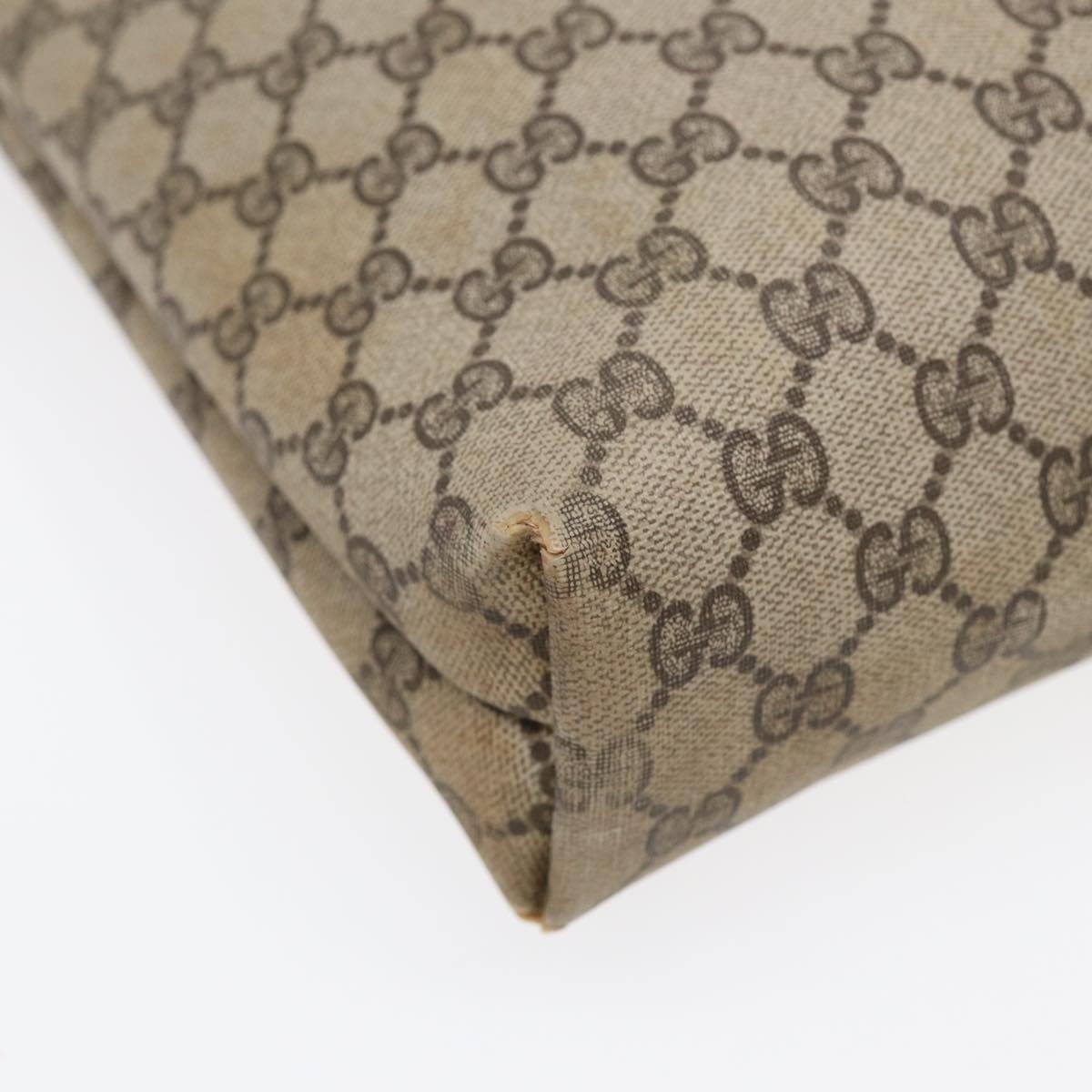 GUCCI GG Supreme Web Sherry Line Tote Bag Pvc Beige 001 080 494 - 16