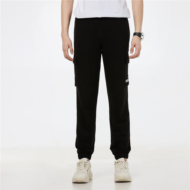 PUMA Running Training Breathable Knit Bundle Feet Sports Long Pants Black 847725-01 - 3