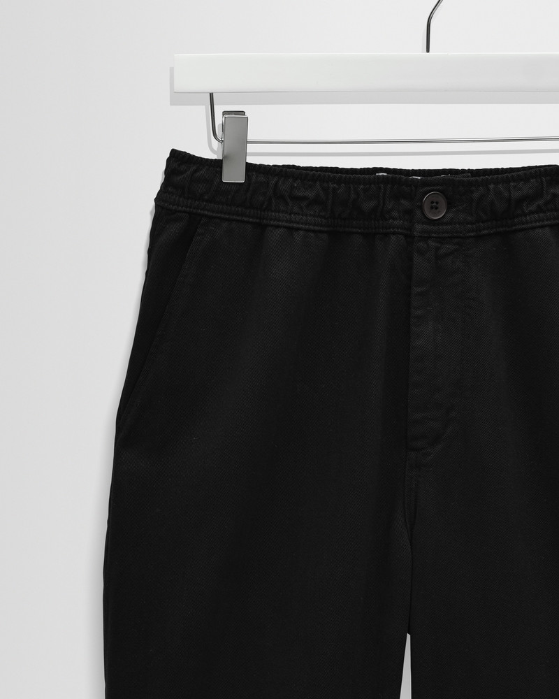 Hyde - Black Organic Cotton Twill Straight Fit Trousers 5