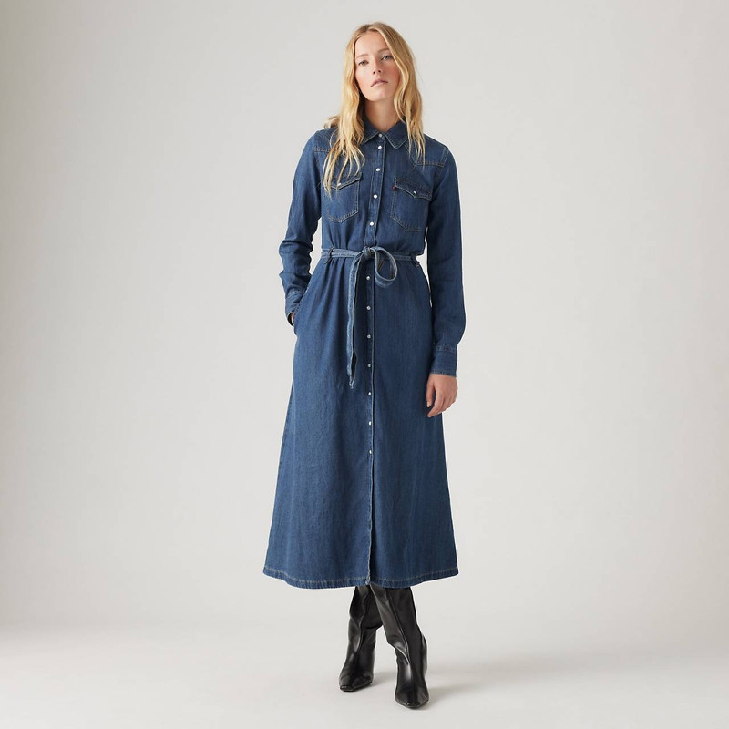 QUINNEY DENIM DRESS 2