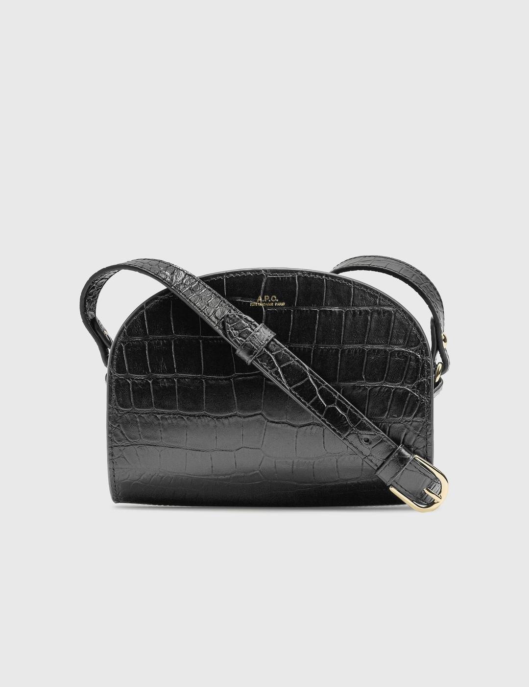 Demi-Lune Mini bag In Embossed Croco - 2