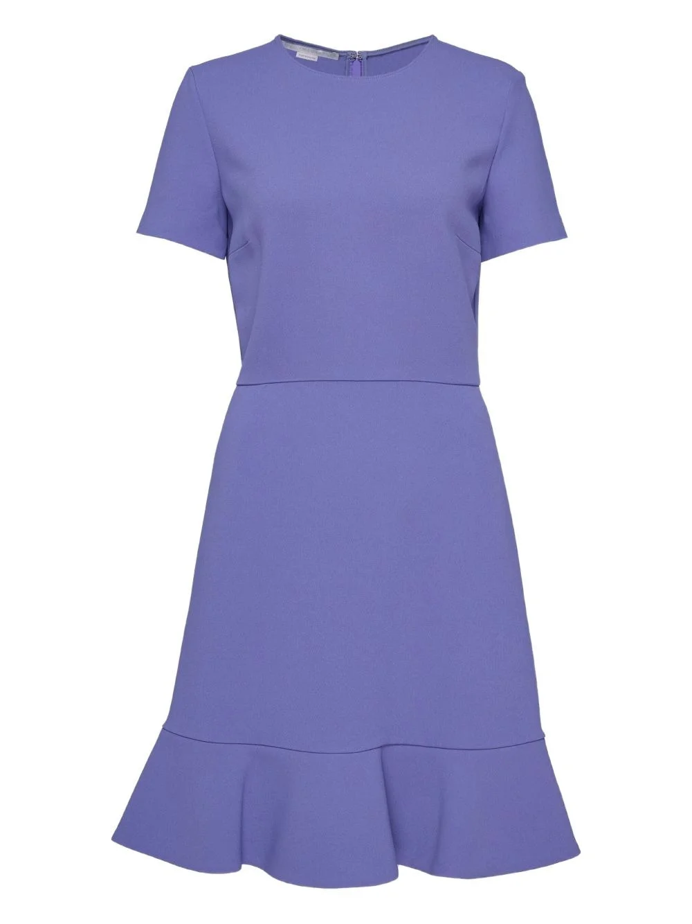 short-sleeve ruffled mini dress - 1