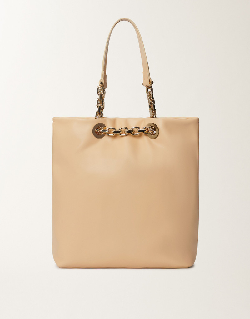 Nappa leather eyelet shopper 3