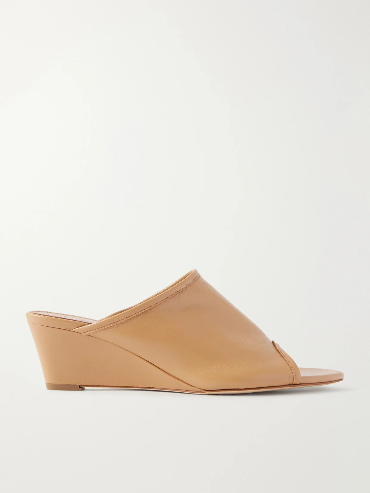 Suzanne Leather-trimmed Mesh Sandals - 1