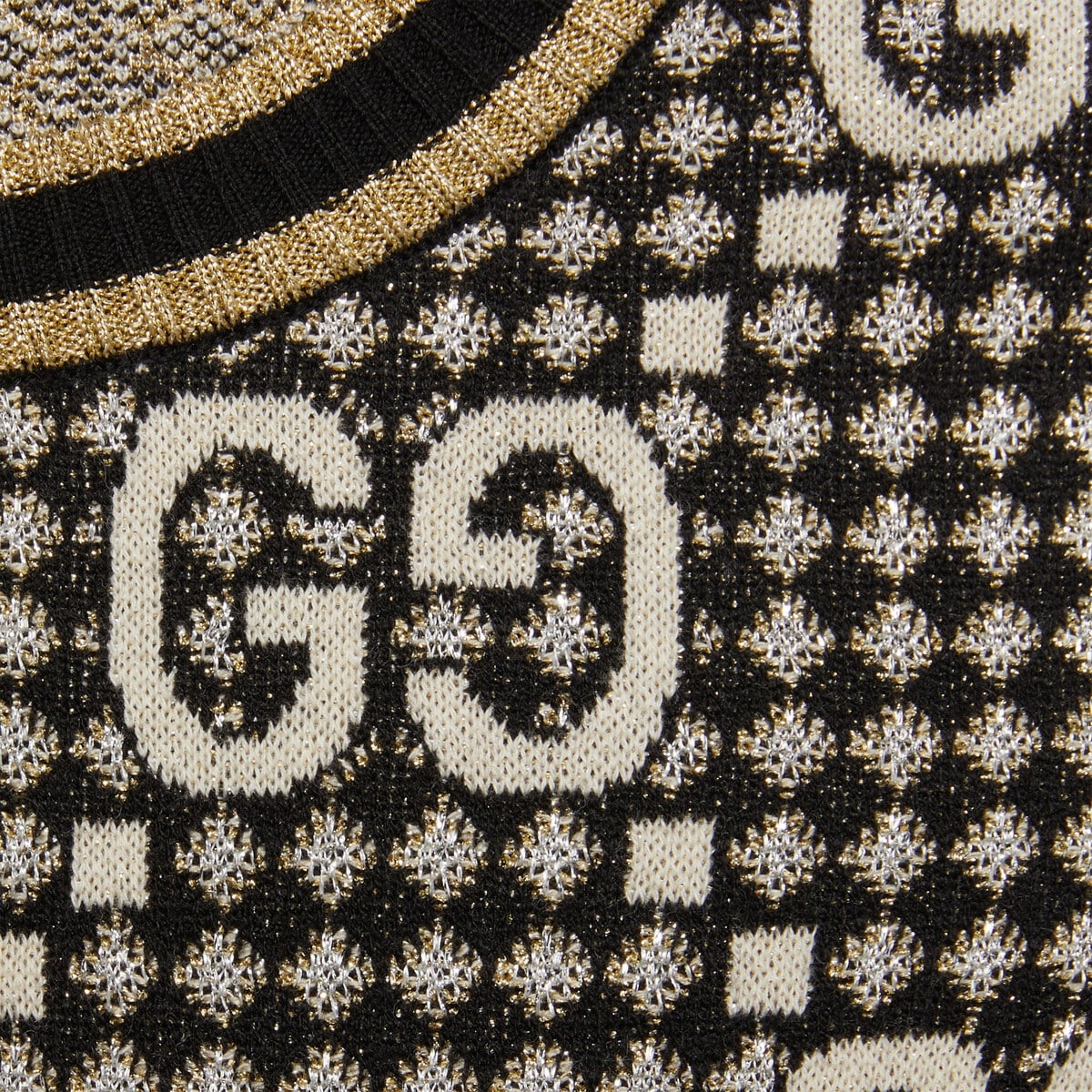 GG wool blend jacquard cardigan - 4