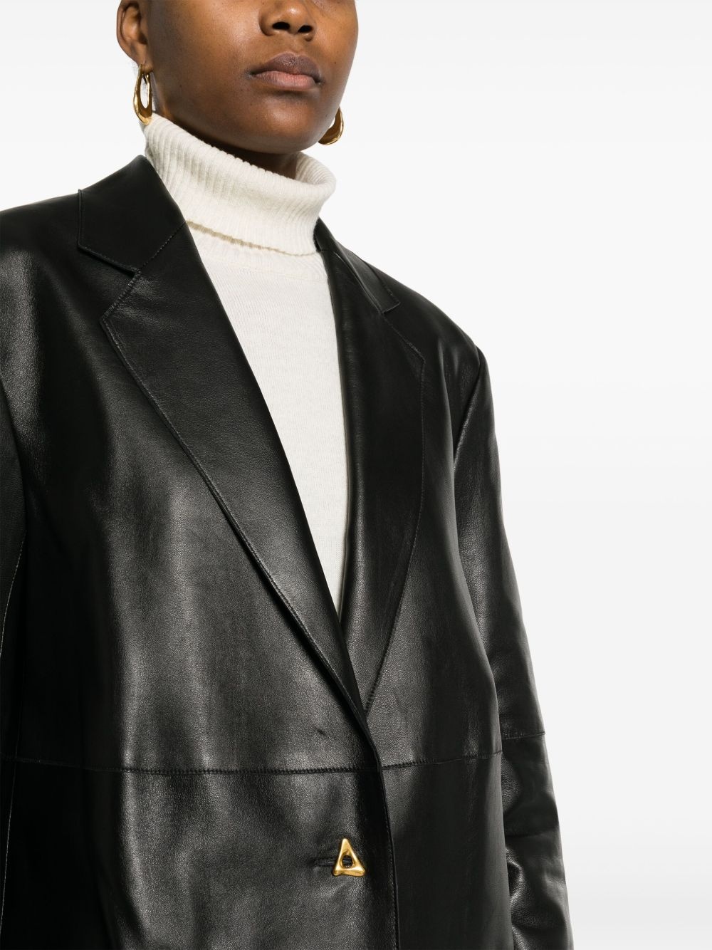 Mercedes leather blazer - 5