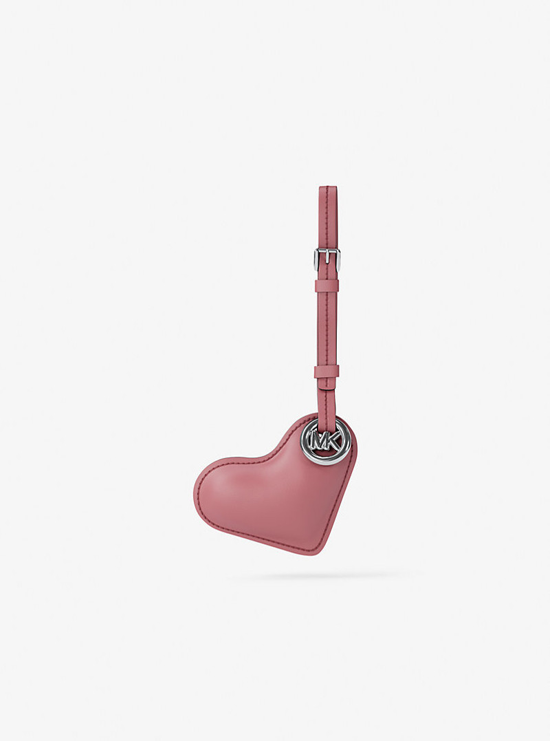 Puffy Heart Leather Bag Charm 1