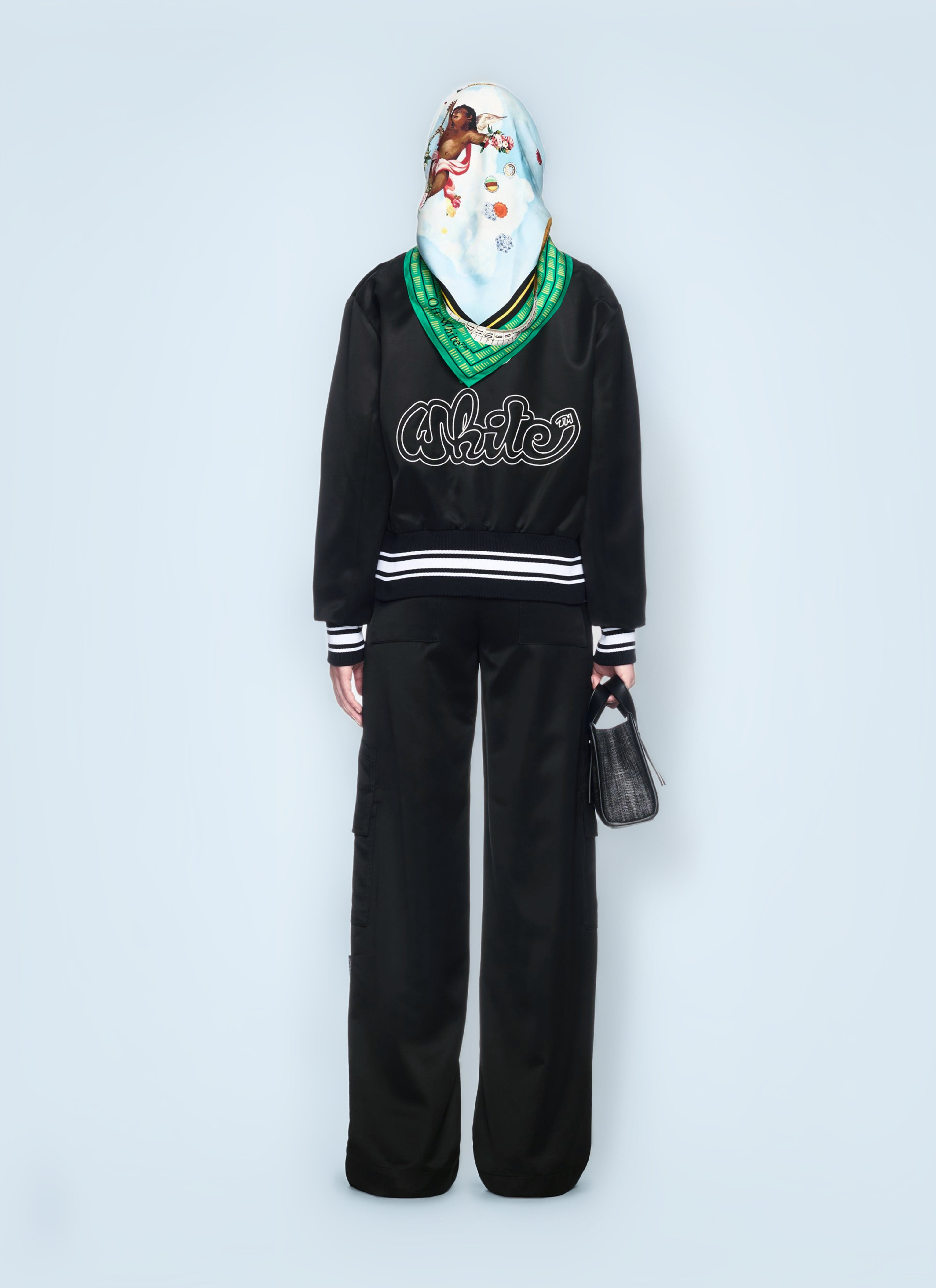 Off White Women Toybox Satin Cargo Pants - 3