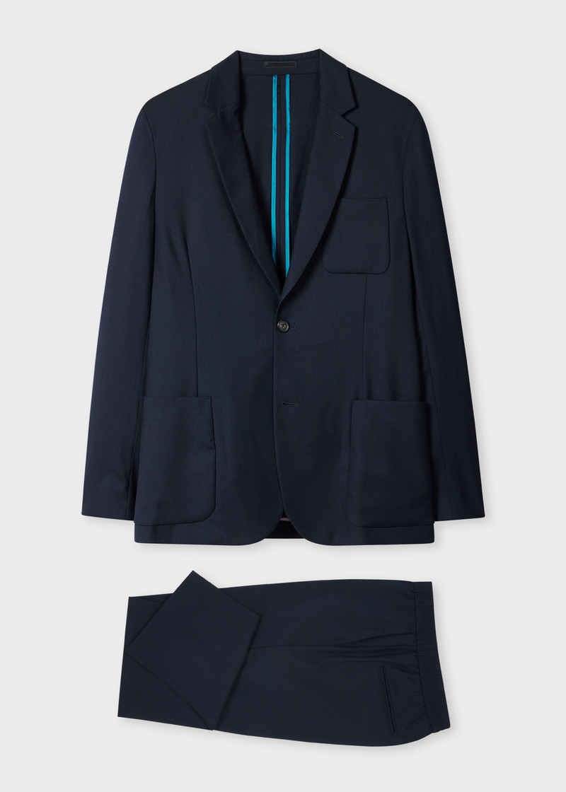 A Suit To Travel In - Navy Wool Unlined Suit 1