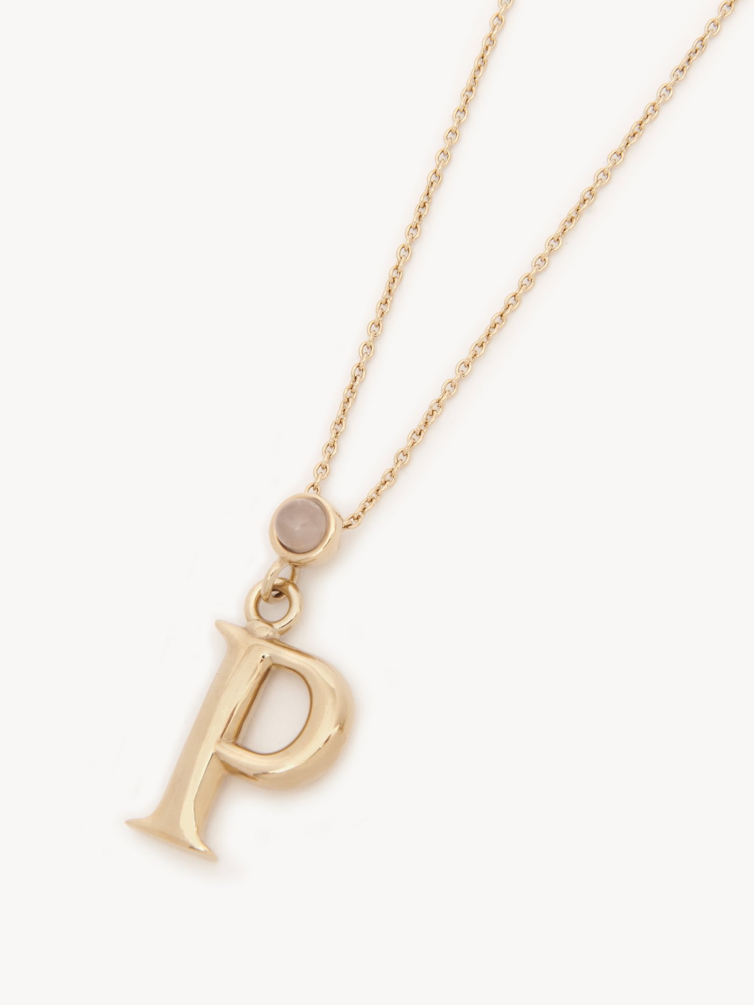 ALPHABET NECKLACE WITH PENDANT P - 2