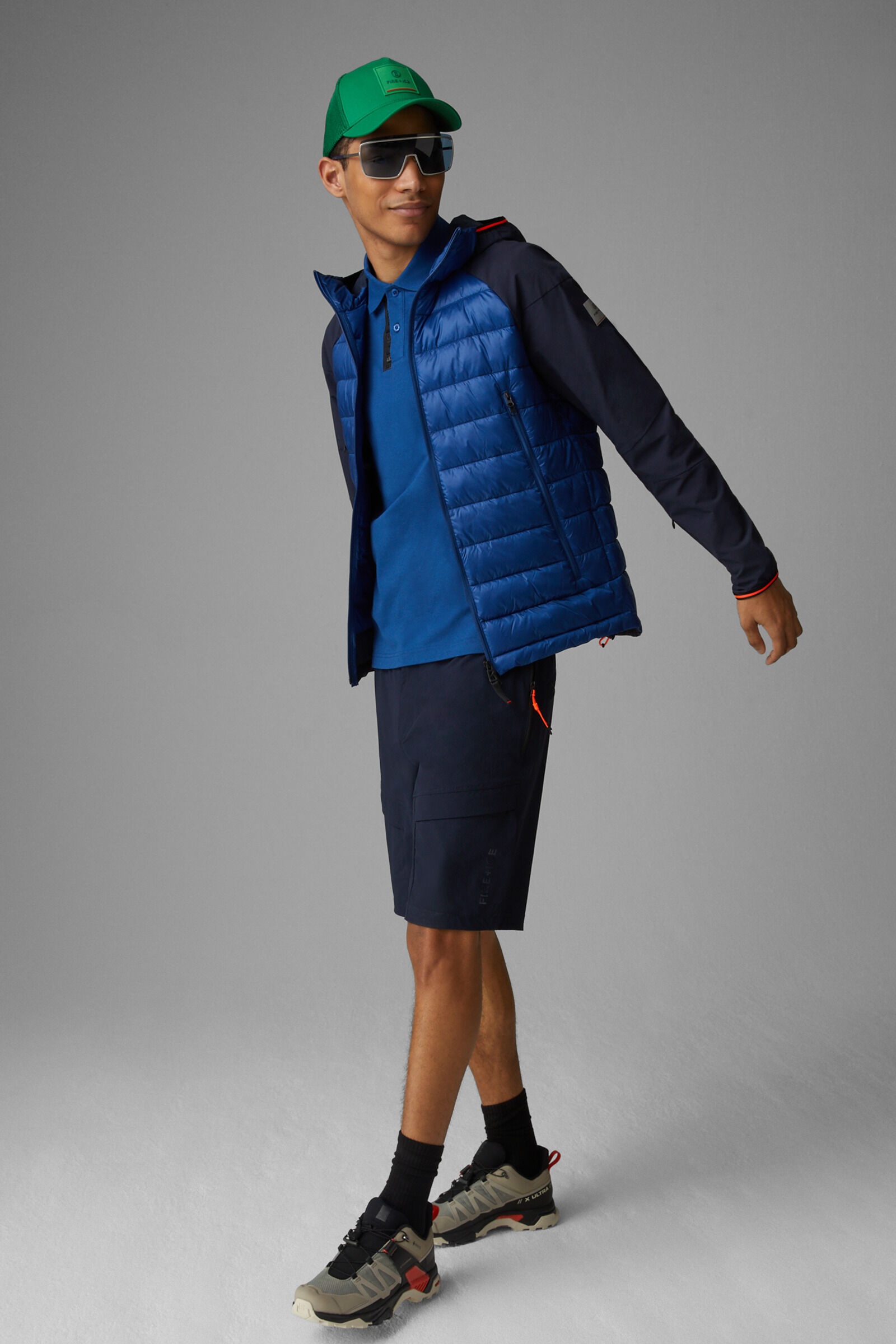 Kegan Hybrid jacket in Blue/Dark blue - 4