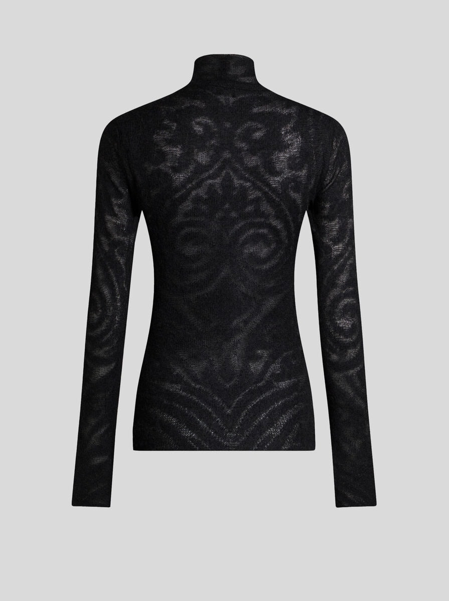KNIT JACQUARD TURTLENECK - 6