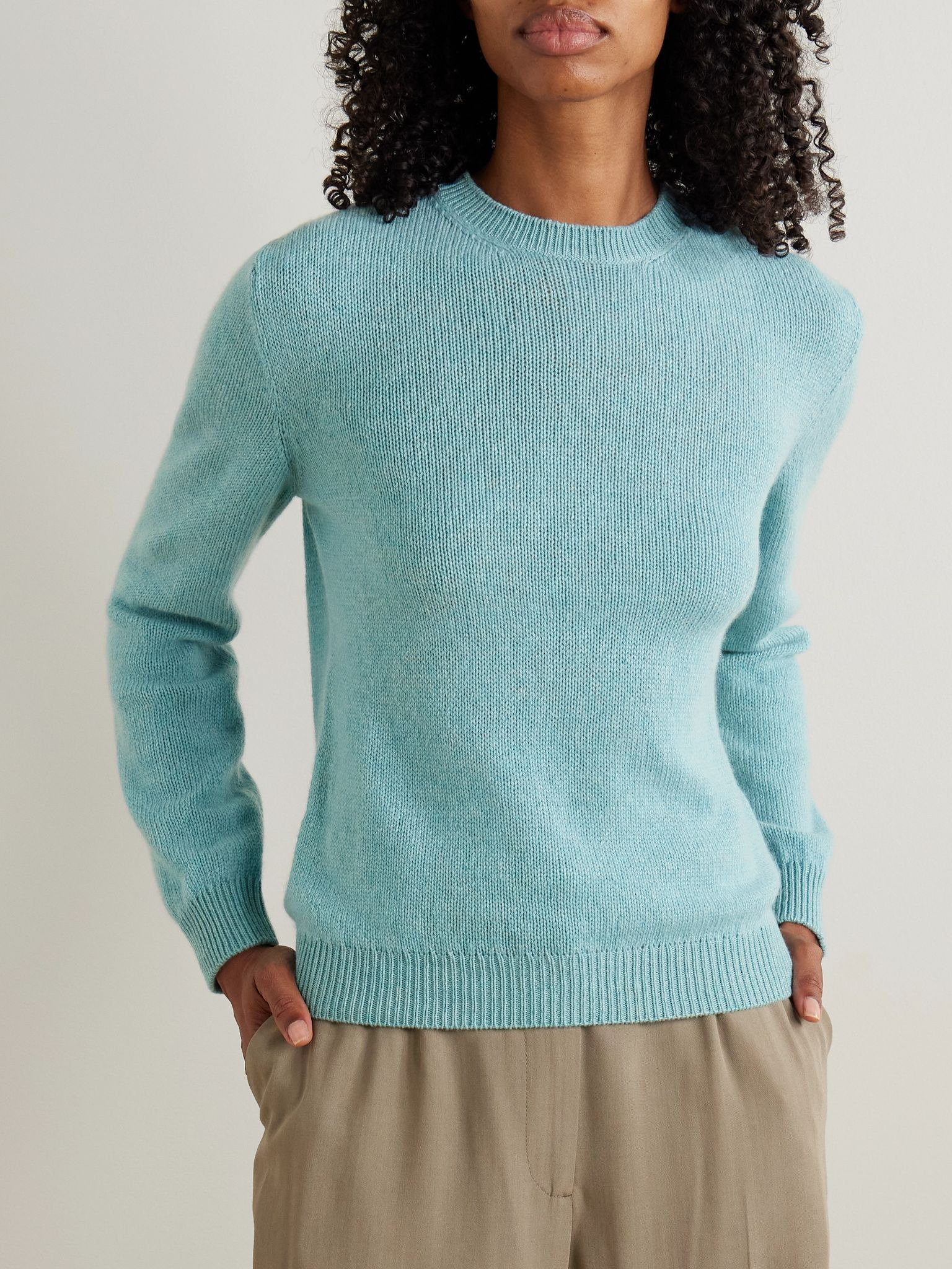 Fobello cashmere sweater Light blue - 3