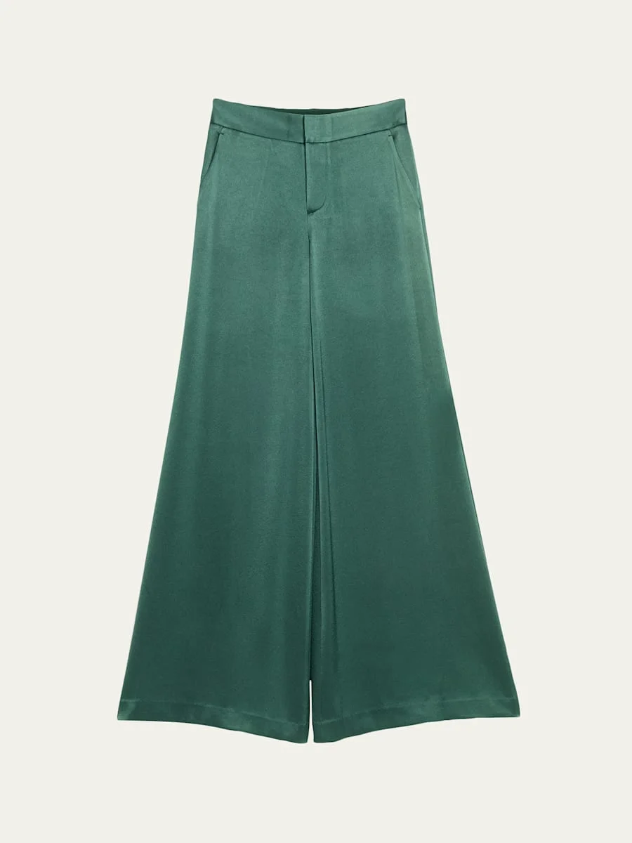 Nessi Baggy Satin Trousers - 1