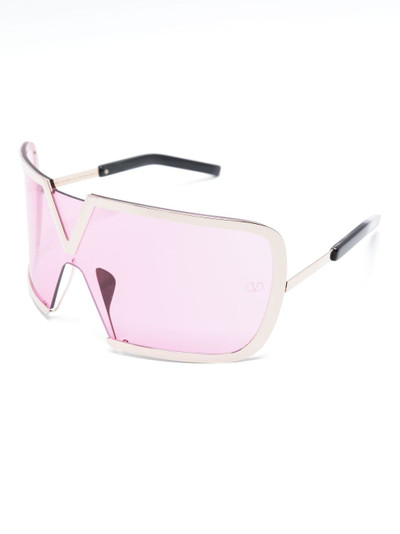Valentino VLogo curved sunglasses outlook