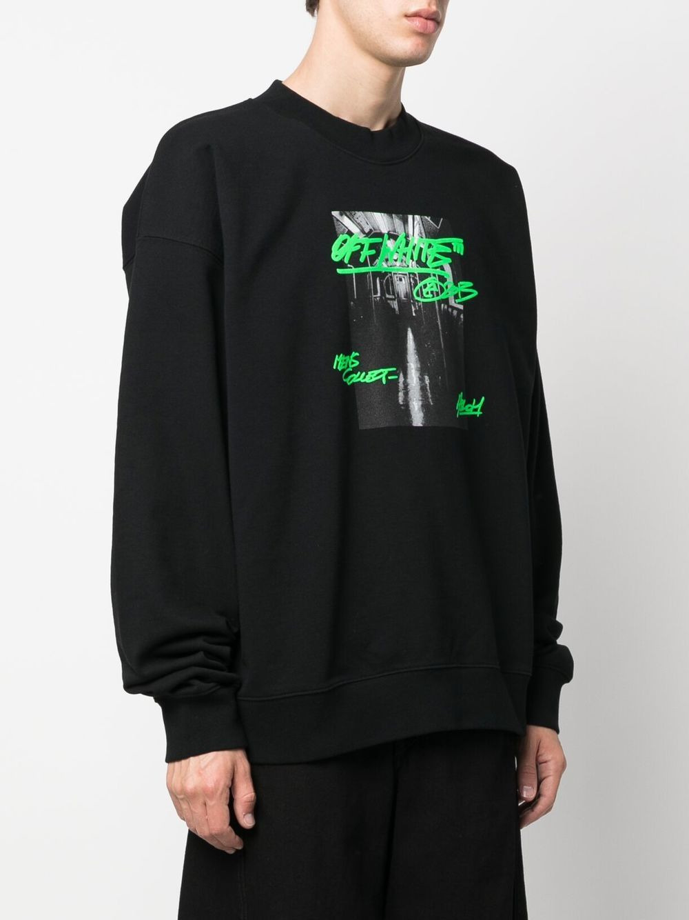 graphic-print cotton sweatshirt - 3