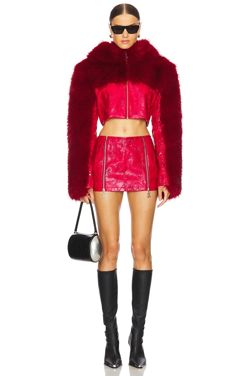Mini Skirt With K Zipper - 5