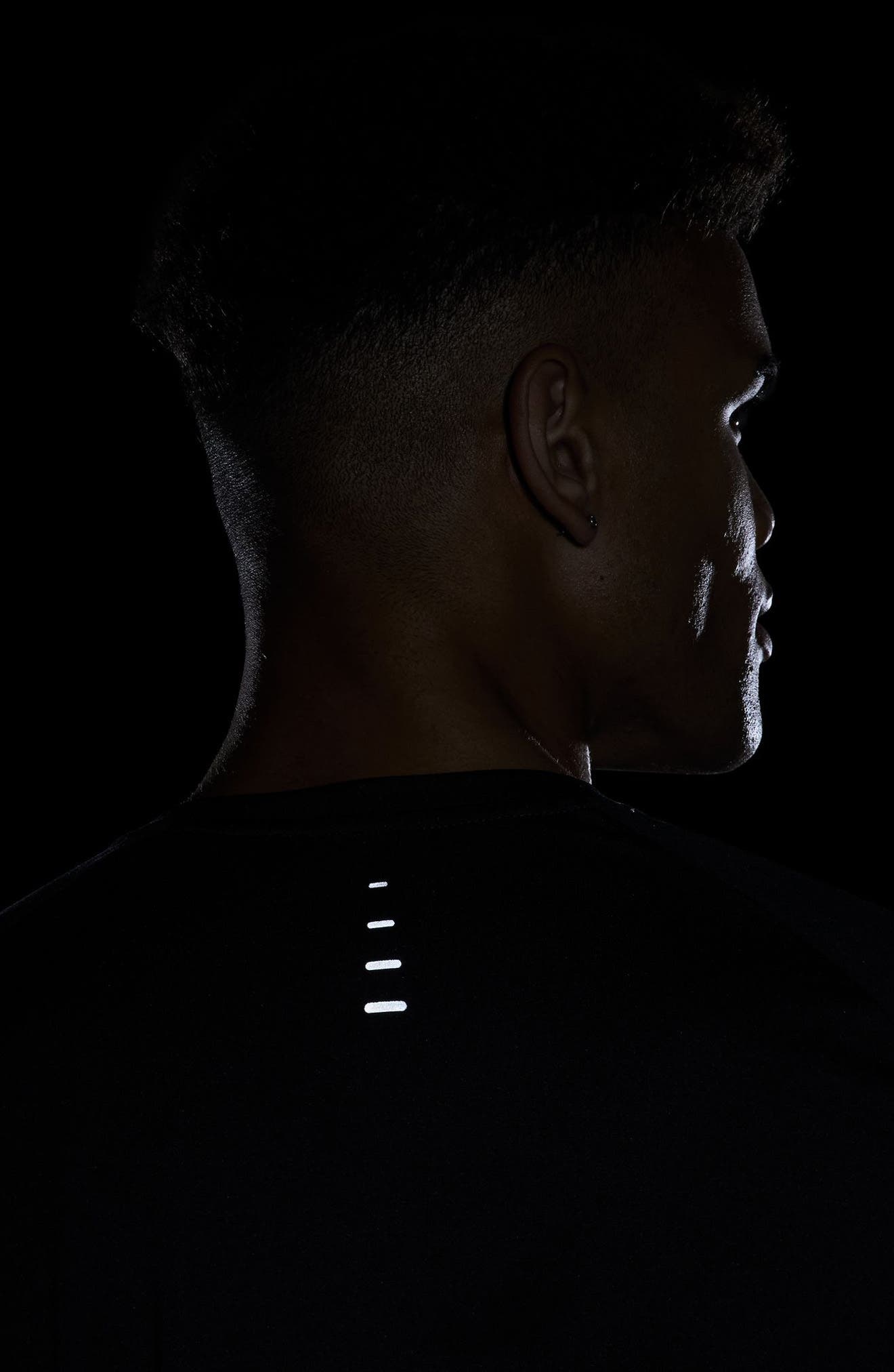 Nike Stride Dri-FIT ADV Running T-Shirt in 010 Black/refsil at Nordstrom - 9