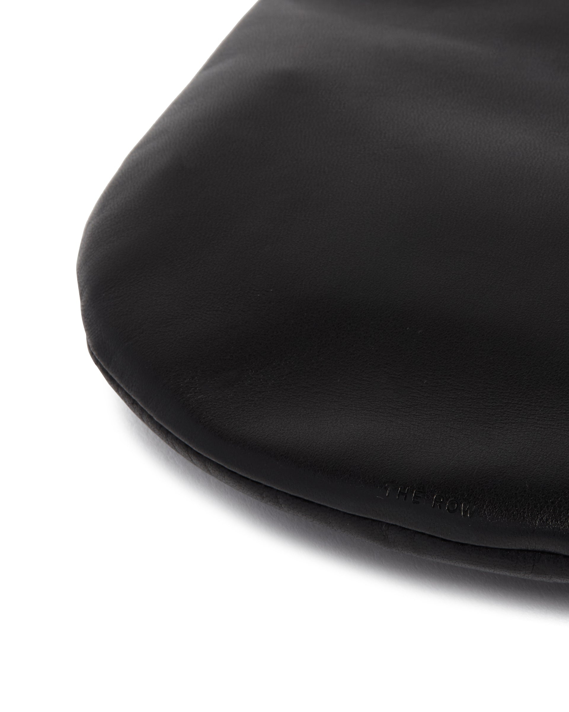 Black Geo Leather Clutch with Bracelet - 5