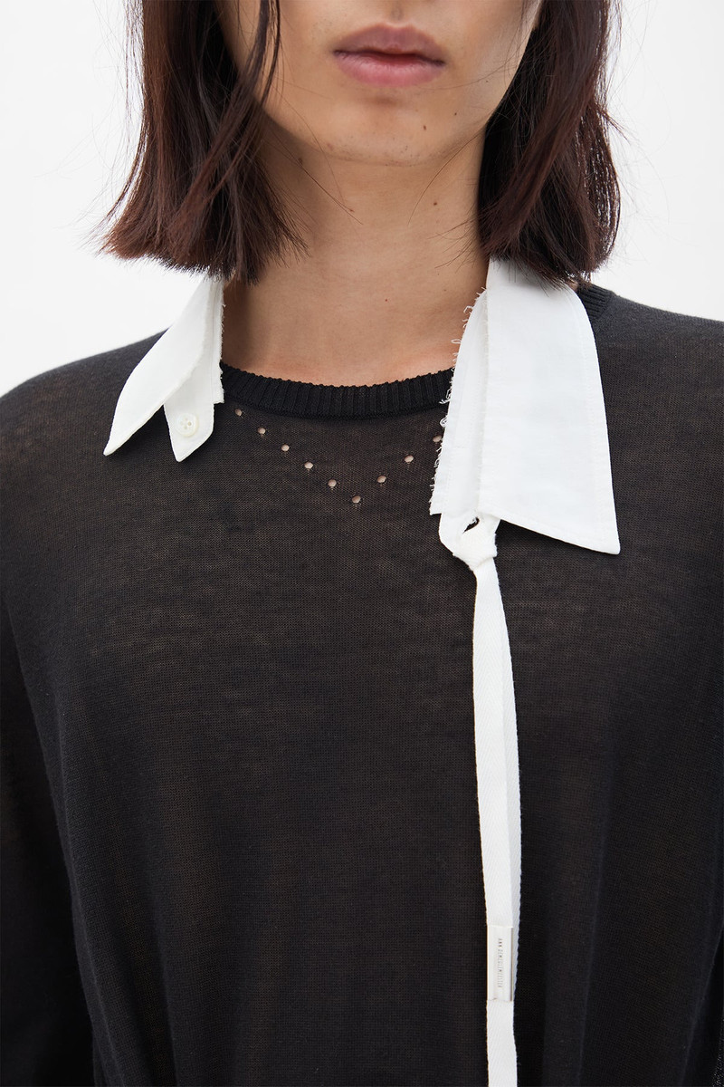 Jonathan Raw Edge Cut Collar Shirt 3
