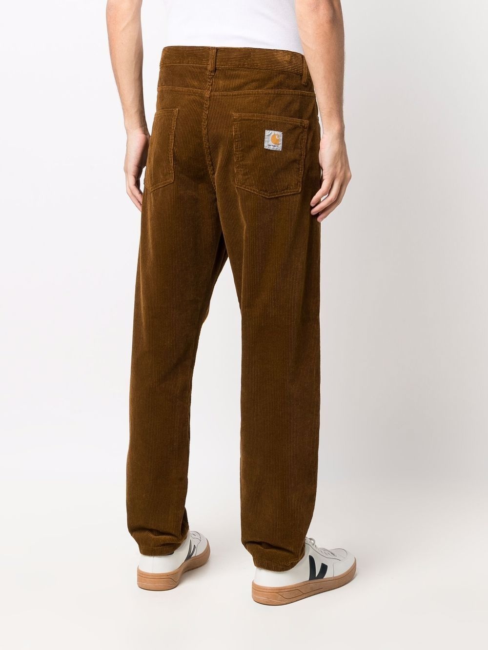 corduroy straight-leg trousers - 4