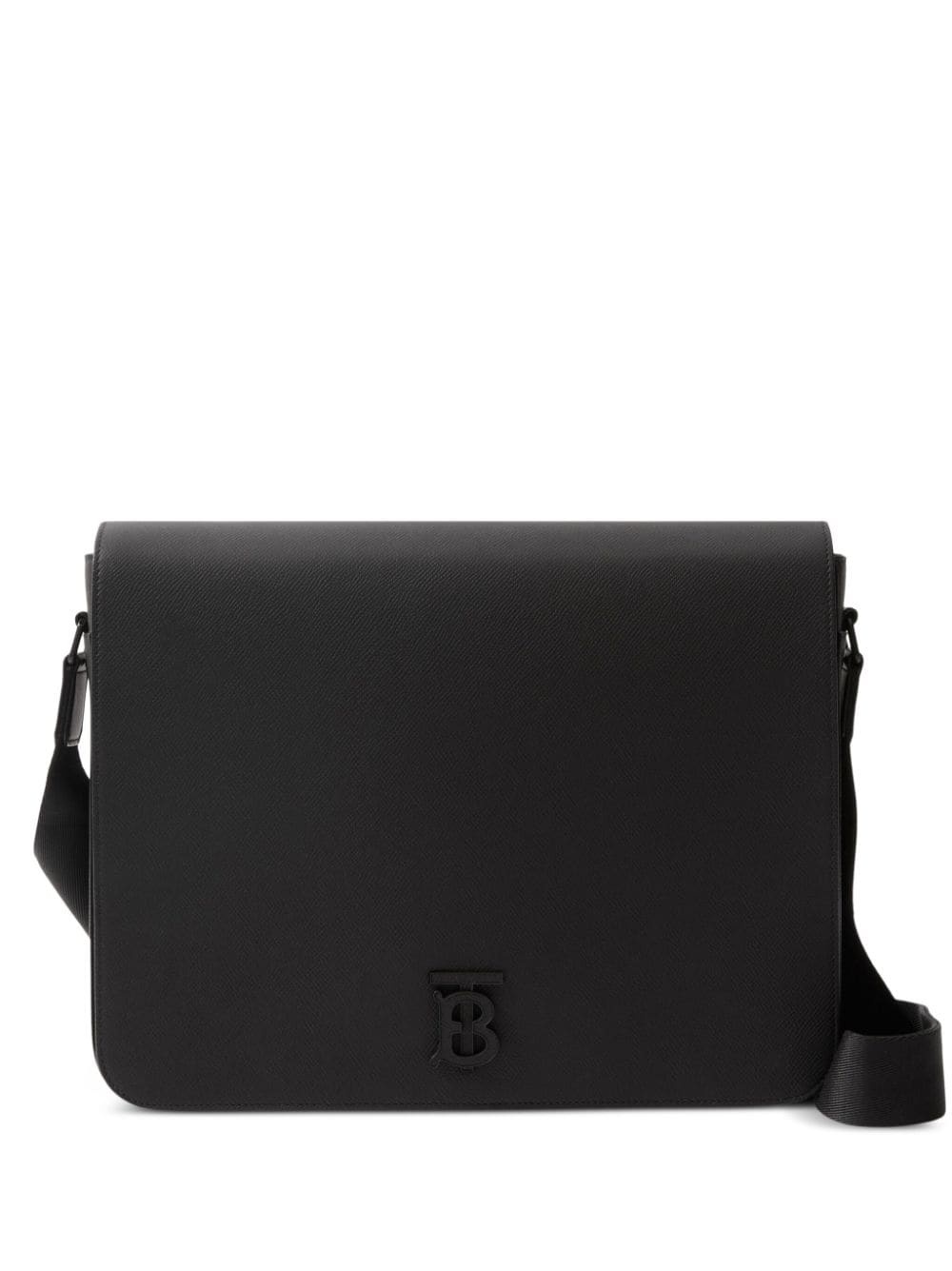 medium Alfred leather messenger bag - 1
