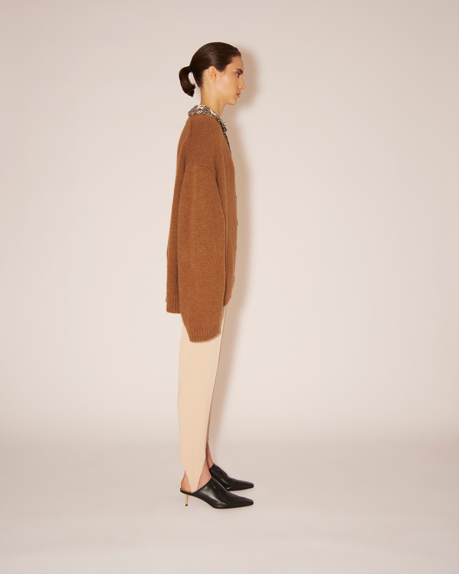 HARSHA - Alpaca cardigan - Camel - 3