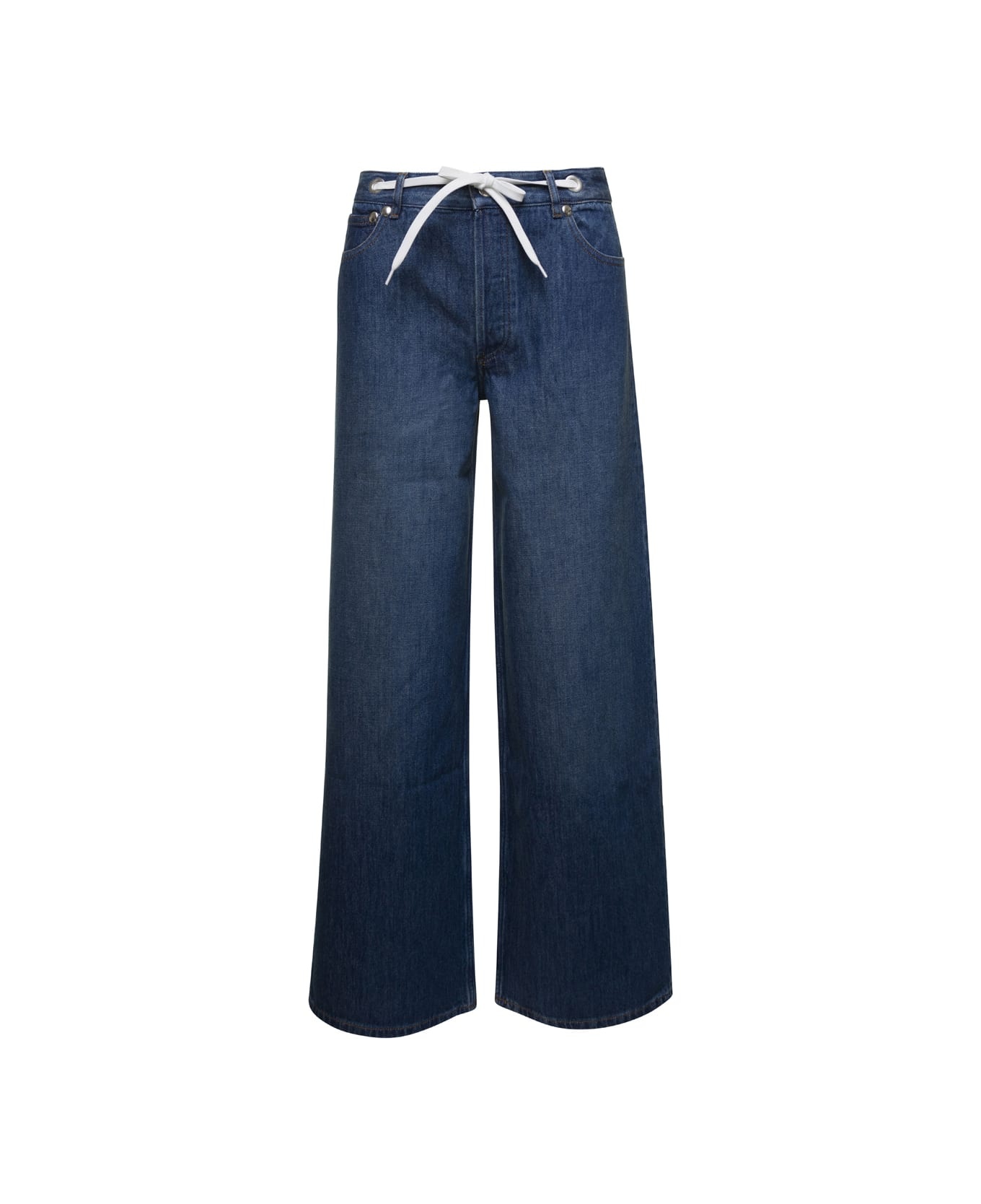 A.P.C. Wide Leg Jeans In Denim | italist | REVERSIBLE