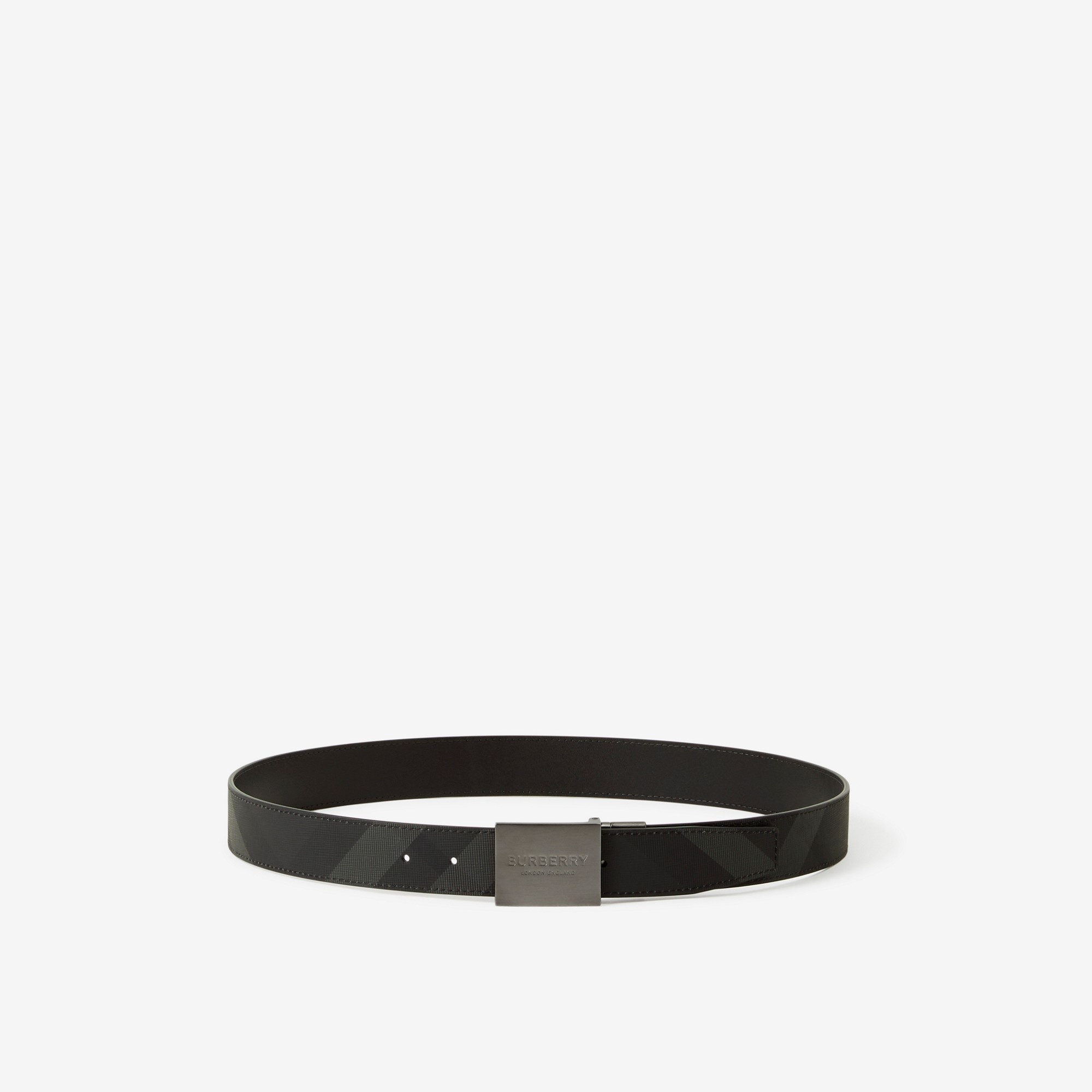 Check Reversible Plaque Buckle Belt - 3
