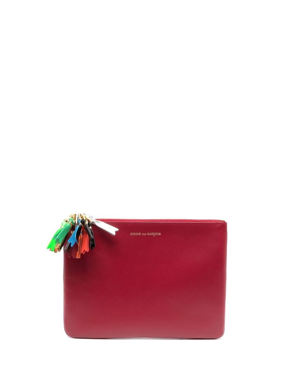 zip-detailing leather wallet - 1