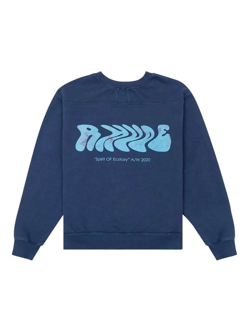 Rhude kangaroo-pocket graphic sweatshirt outlook