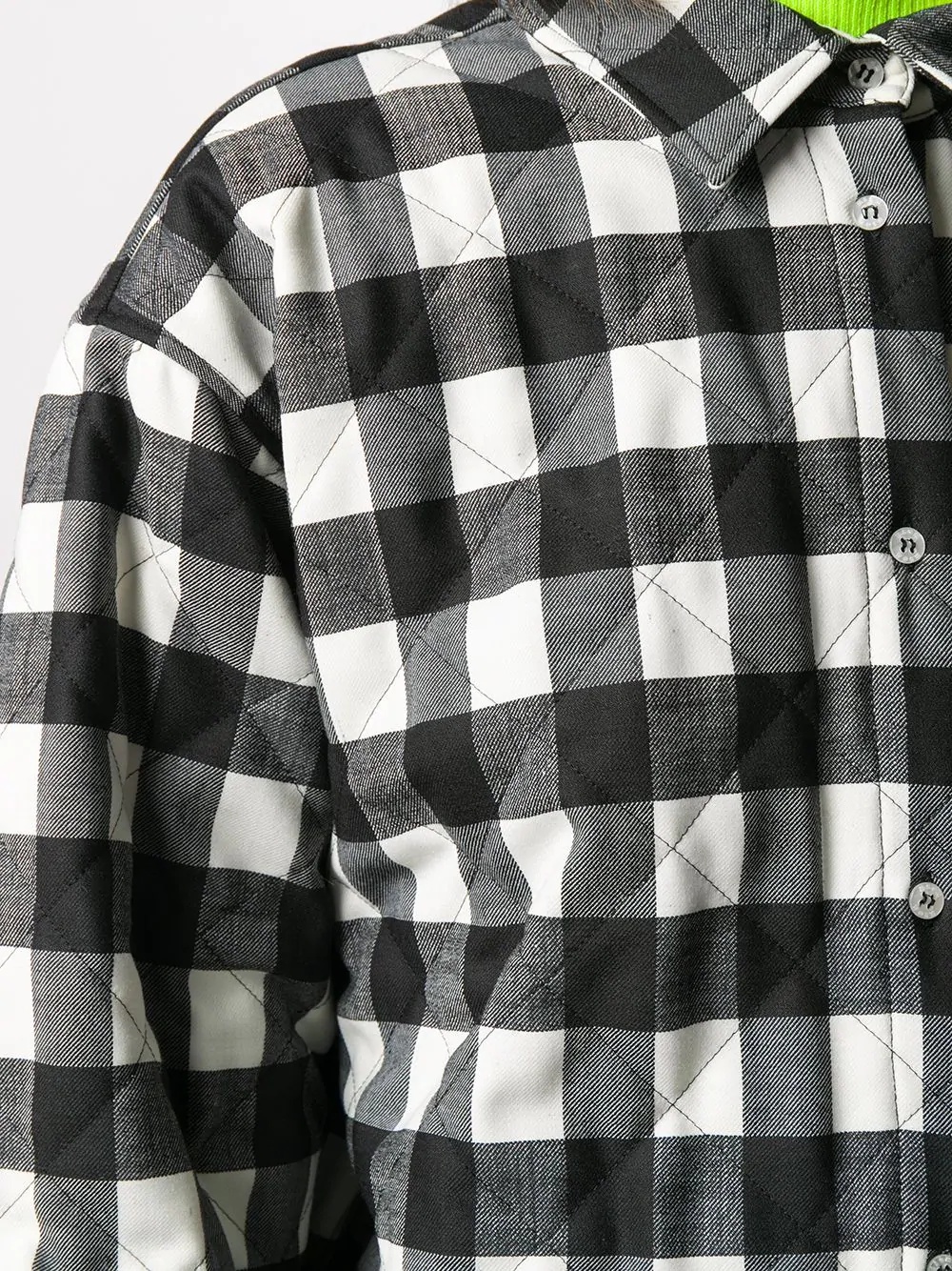 quilted plaid shirt - 5