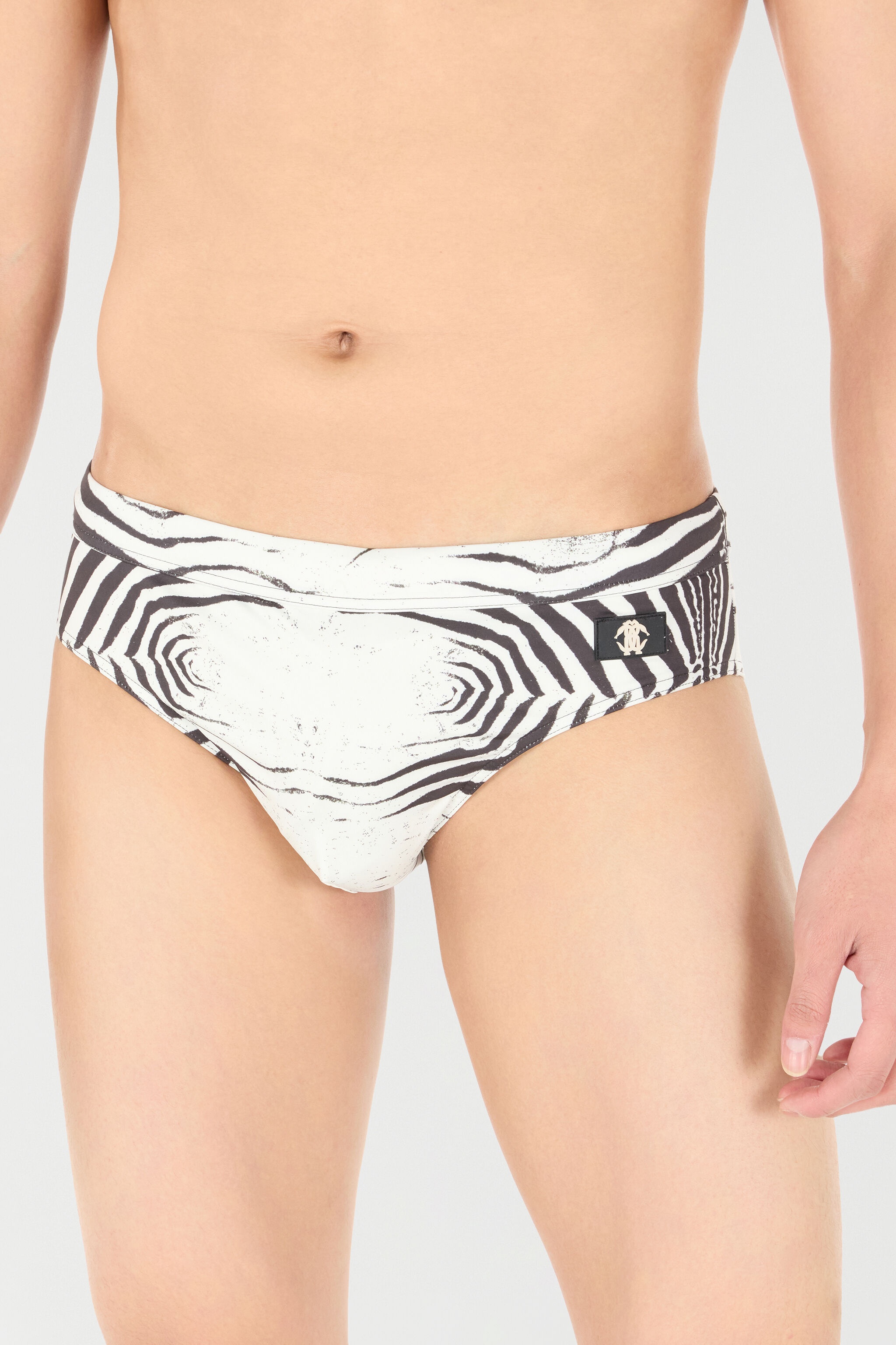 Zebra-Print Swim Briefs - 6