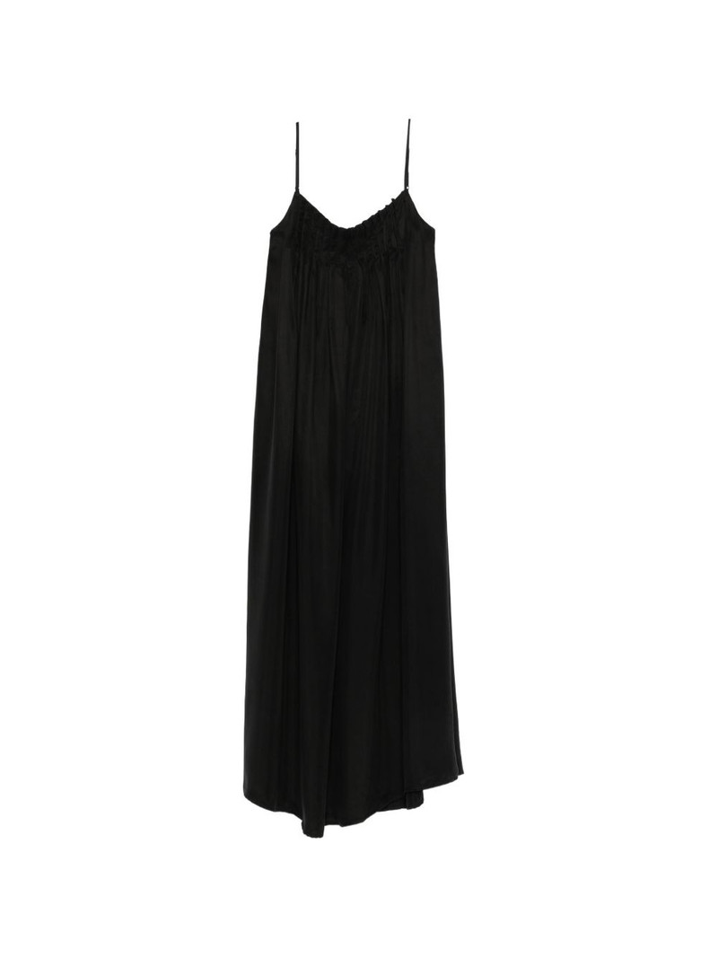 gathered-detail maxi dress 1