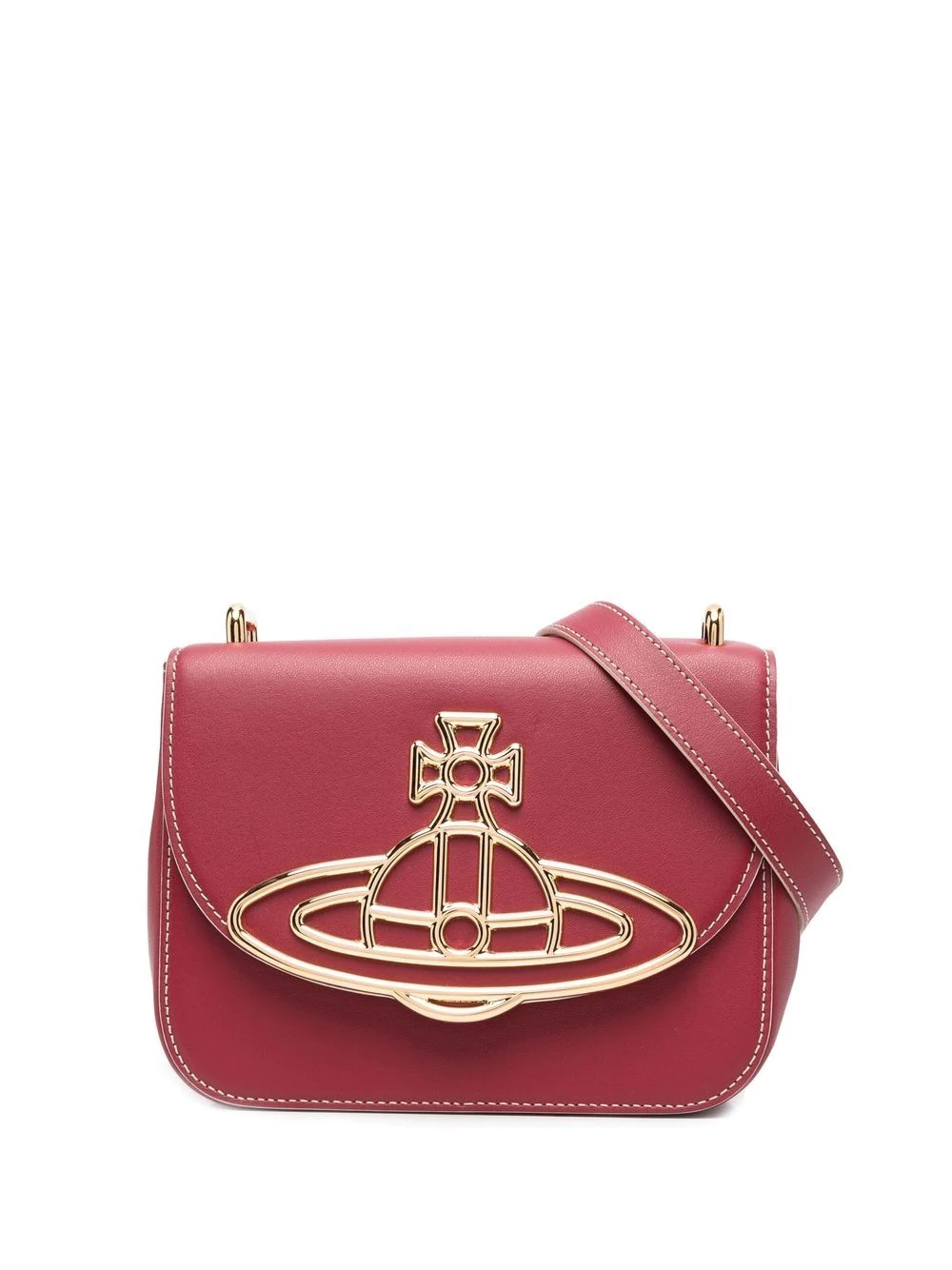 Linda logo-plaque crossbody bag - 1