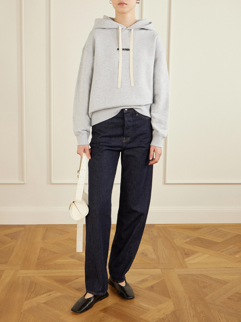 Jil Sander Printed Cotton-jersey Hoodie outlook