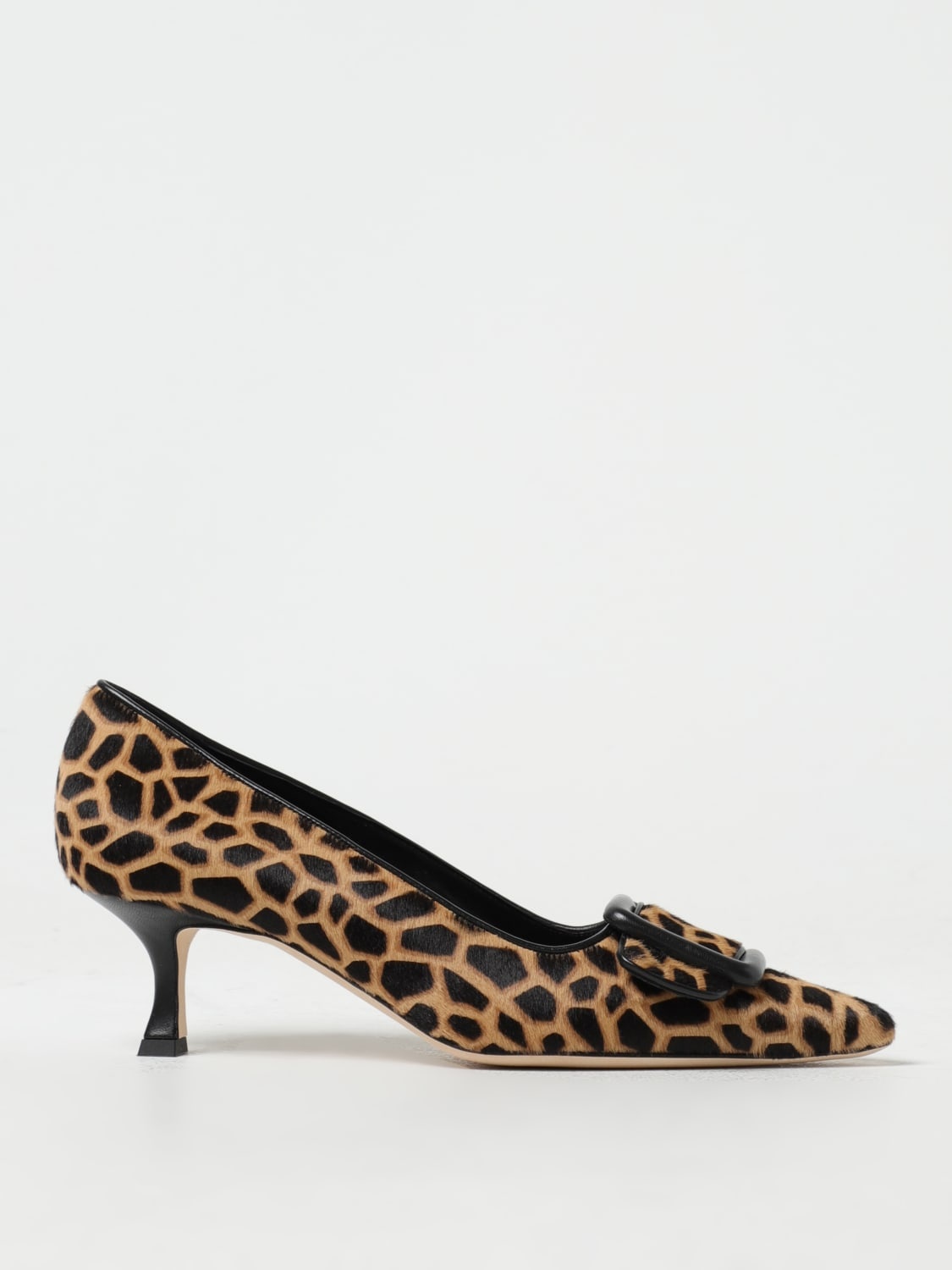 Manolo Blahnik Maysale pumps in animal print pony leather - 1