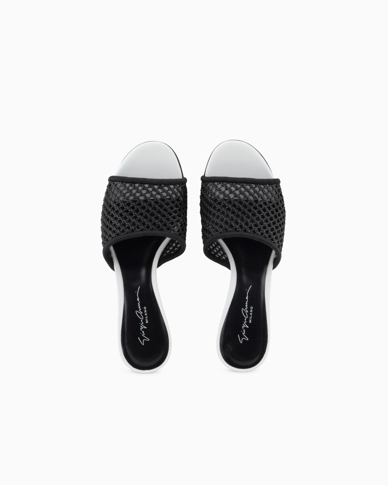 PERFORATED FABRIC HEELED SANDALS - 3