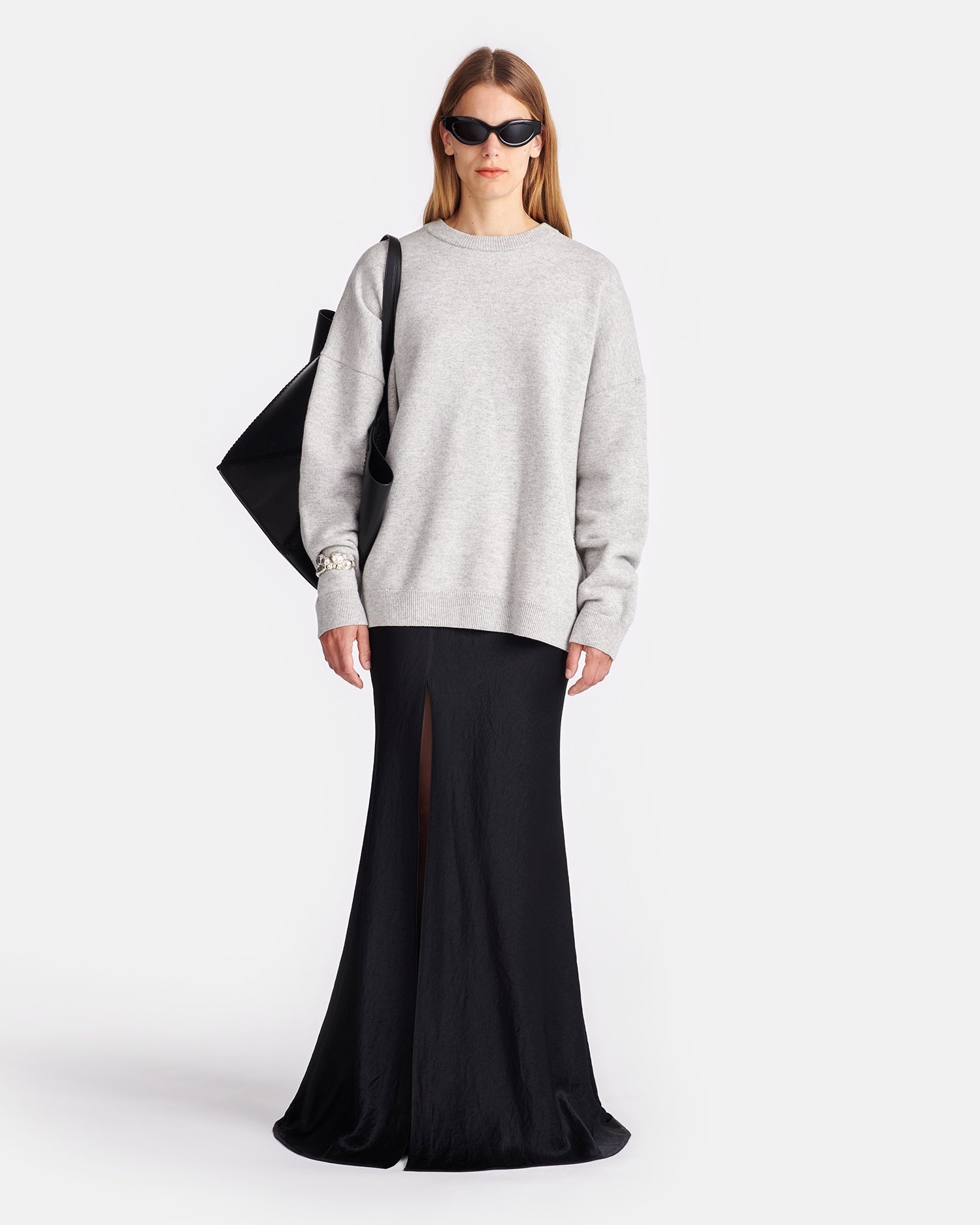 Crinkled-Satin Maxi Skirt - 2