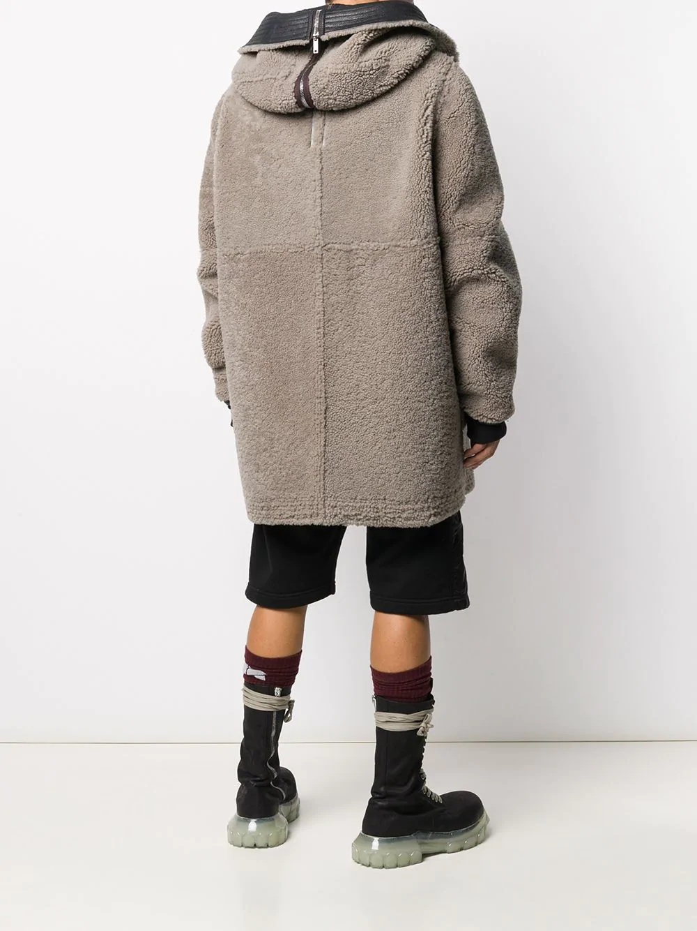 oversized reversible coat - 4