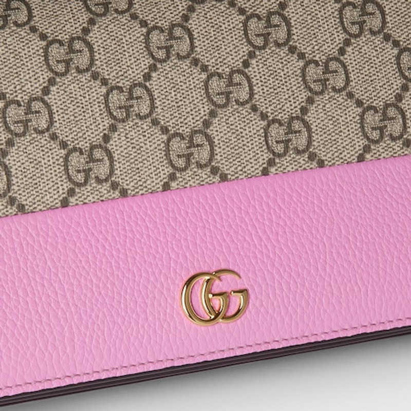 GG Marmont bi-color wallet on chain 4