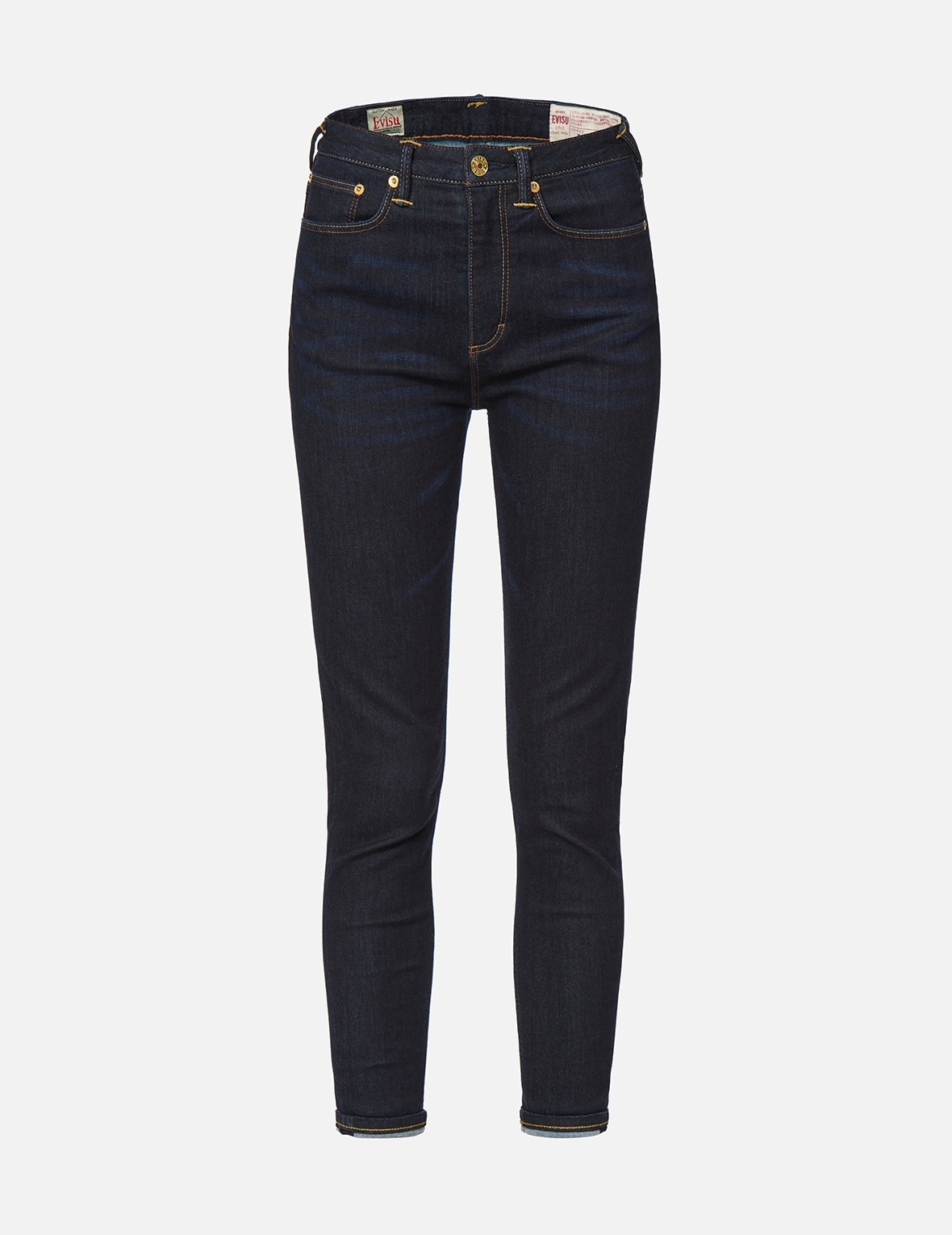 DRAGON HEAD AND SEAGULL EMBROIDERED SKINNY JEANS - 2