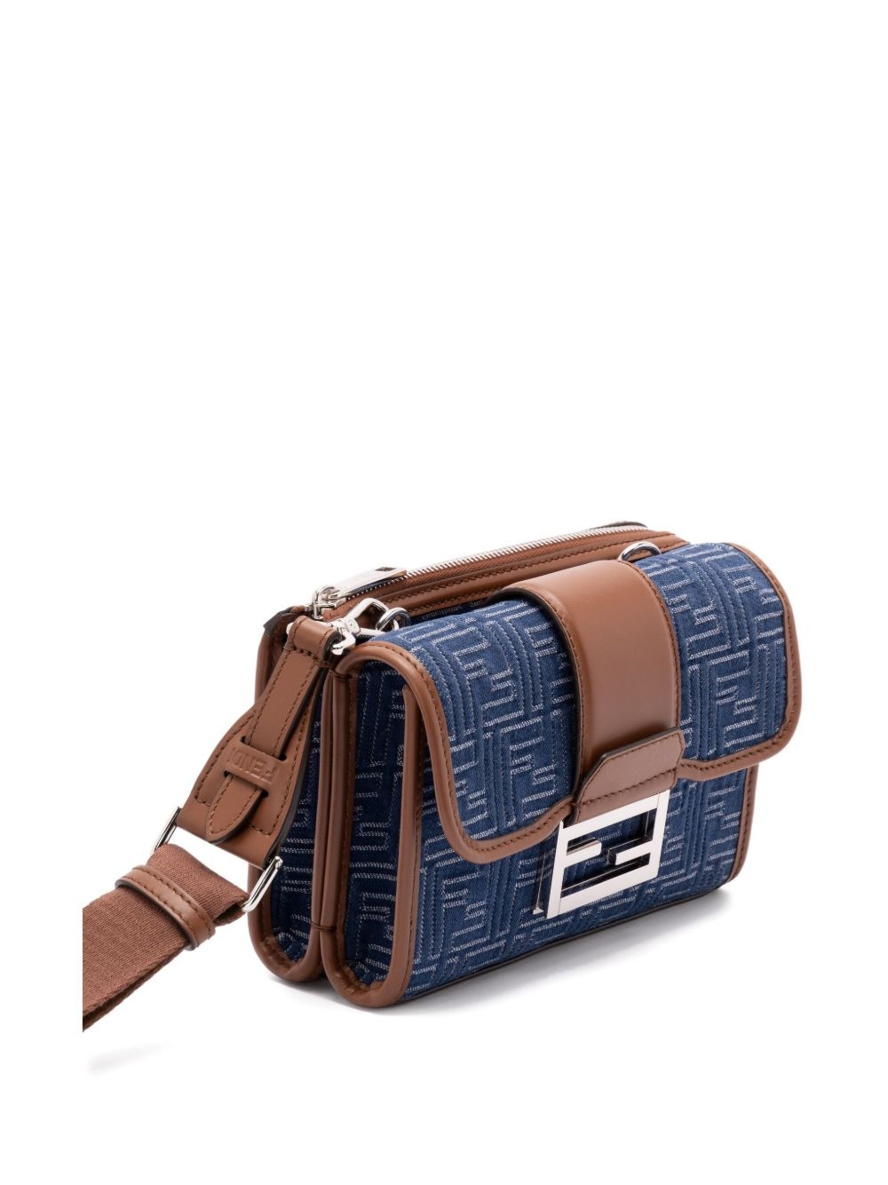 logo-jacquard crossbody bag - 3