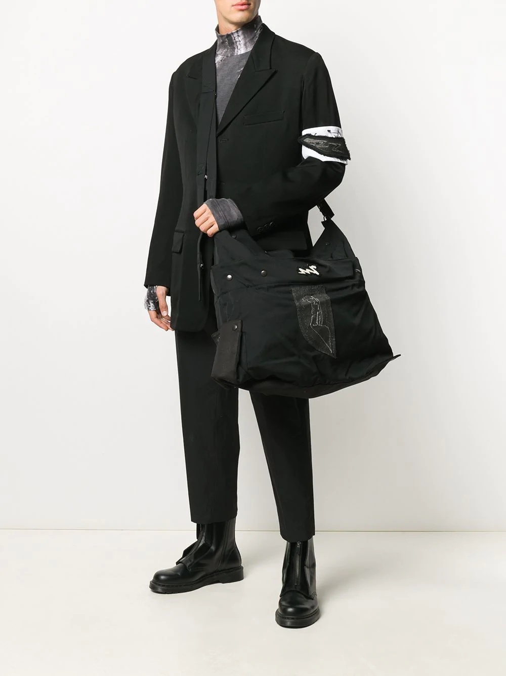 logo-patch messenger bag - 2